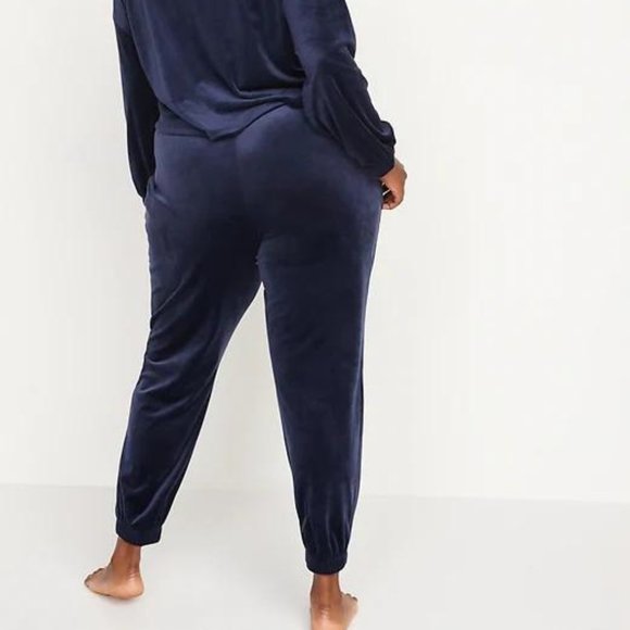 Old Navy High-Waisted Luxe Velvet Jogger Sweatpants for Women New - Picture 2 of 4